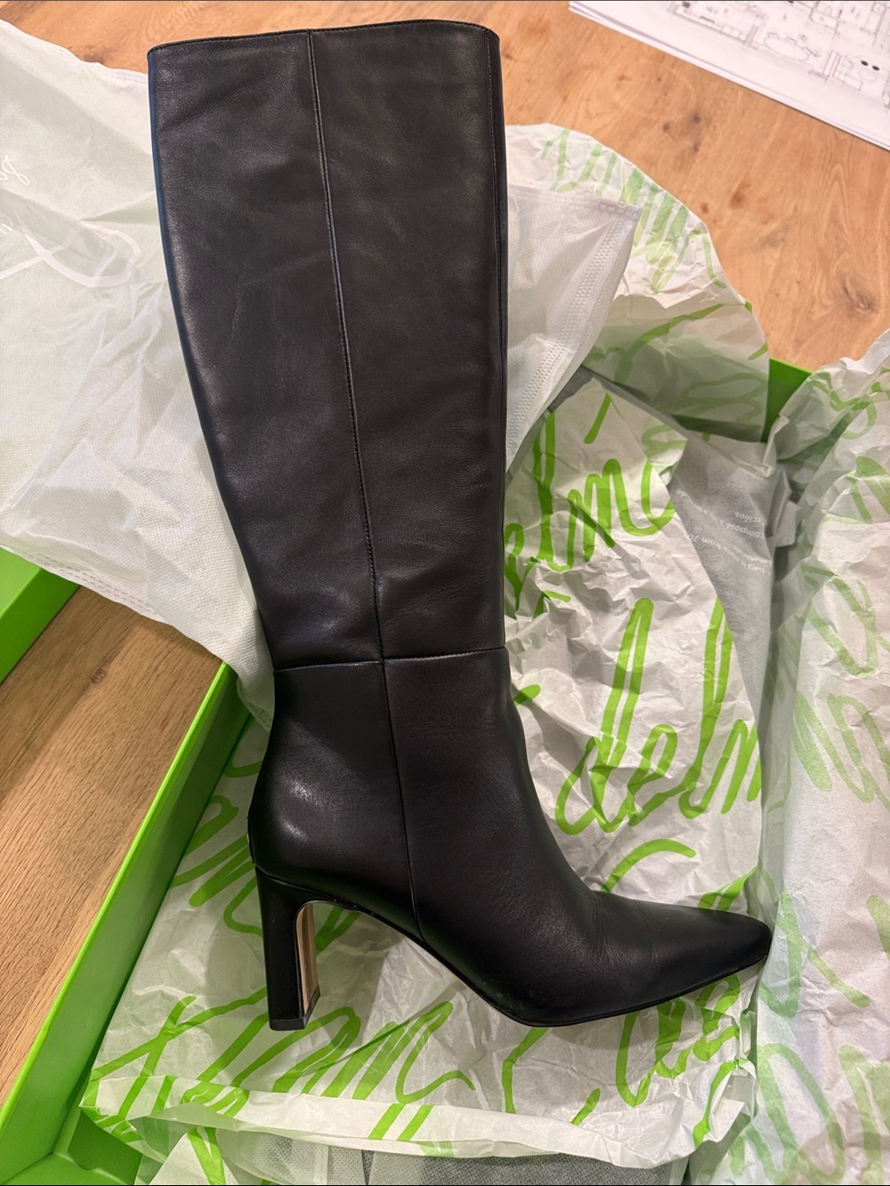 Sam Edelman Sylvia Boot in Black Leather 6